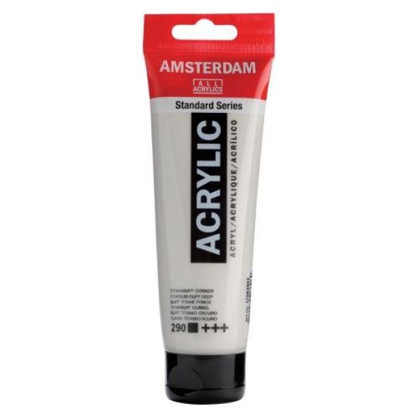 Amsterdam acrylfarbe 120ml 17092902 titanbuff dunkel 290 - Amsterdam-17092902-8712079268060