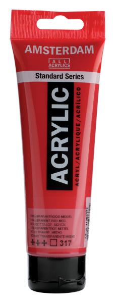 Amsterdam acrylfarbe 120ml 17093172 transp.rot m. 317 - Amsterdam-17093172-8712079268114