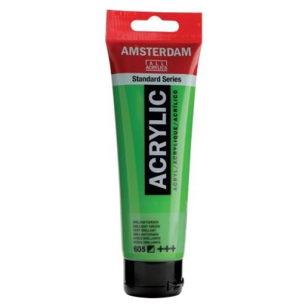 Amsterdam acrylfarbe 120ml 17096052 brillantgruen 605 - Amsterdam-17096052-8712079268282