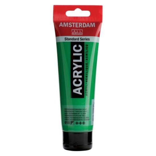 Amsterdam acrylfarbe 120ml 17096182 perm.gruen h. 618 - Amsterdam-17096182-8712079158484