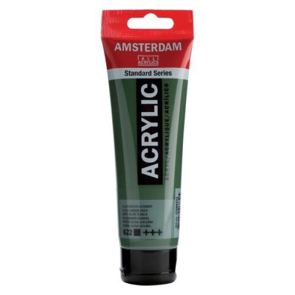 Amsterdam acrylfarbe 120ml 17096222 olivgruen dkl. 622 - Amsterdam-17096222-8712079268305