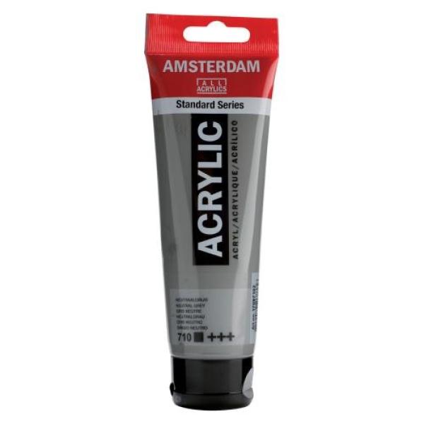Amsterdam acrylfarbe 120ml 17097102 neutralgrau 710 - Amsterdam-17097102-8712079268336