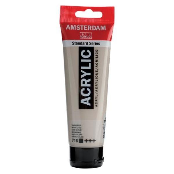 Amsterdam acrylfarbe 120ml 17097182 warmgrau 718 - Amsterdam-17097182-8712079268343