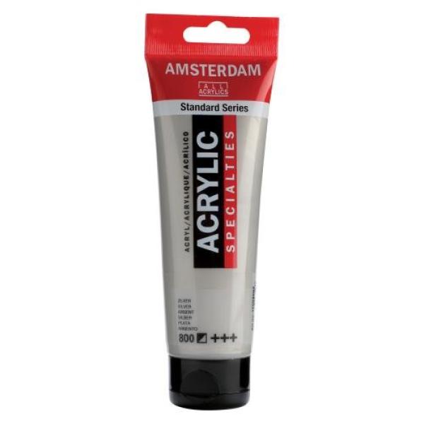 Amsterdam acrylfarbe 120ml 17098002 silber 800 - Amsterdam-17098002-8712079217501