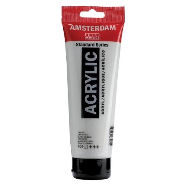 Amsterdam acrylfarbe 250ml 17121040 zinkweiss 104 - Amsterdam-17121040-8712079254629