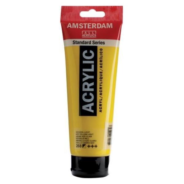 Amsterdam acrylfarbe 250ml 17122680 azogelb hell 268 - Amsterdam-17122680-8712079254698