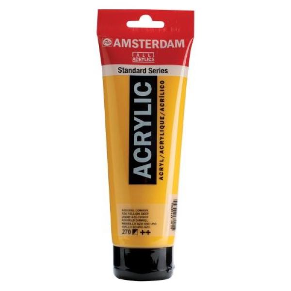 Amsterdam acrylfarbe 250ml 17122700 azogelb dkl. 270 - Amsterdam-17122700-8712079254704