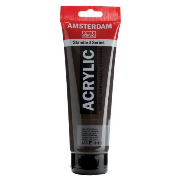 Amsterdam acrylfarbe 250ml 17124030 vandyckbraun 403 - Amsterdam-17124030-8712079254797