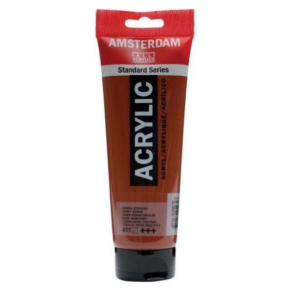 Amsterdam acrylfarbe 250ml 17124110 siena gebr. 411 - Amsterdam-17124110-8712079254827