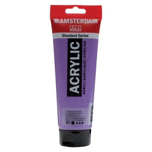Amsterdam acrylfarbe 250ml 17125070 ultram.violett 507 - Amsterdam-17125070-8712079267100