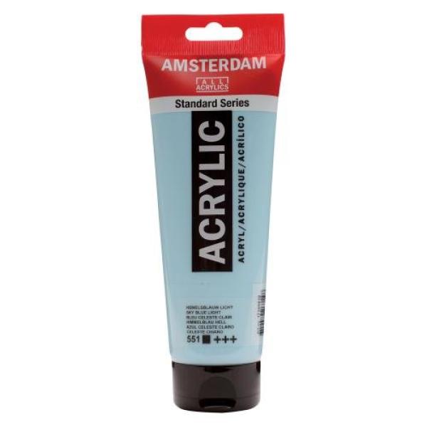 Amsterdam acrylfarbe 250ml 17125510 himmelblau h. 551 - Amsterdam-17125510-8712079267148