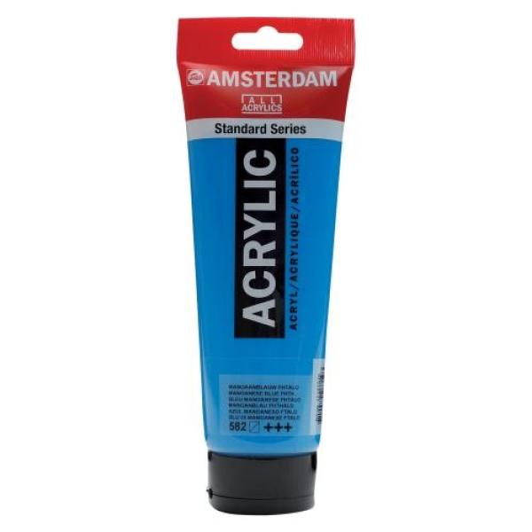 Amsterdam acrylfarbe 250ml 17125820 manganblau pht 582 - Amsterdam-17125820-8712079267193