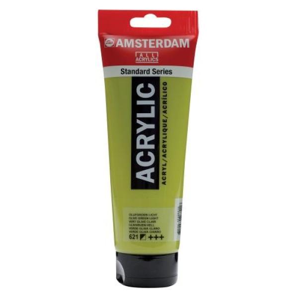 Amsterdam acrylfarbe 250ml 17126210 olivgruen hell 621 - Amsterdam-17126210-8712079267216