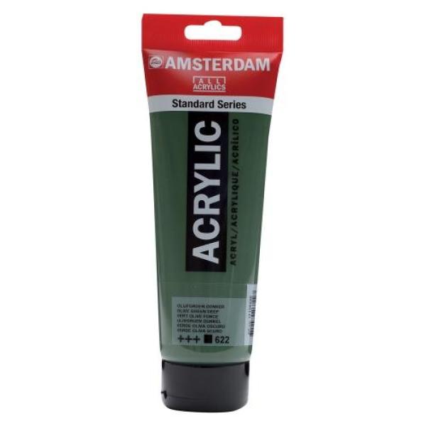Amsterdam acrylfarbe 250ml 17126220 olivgruen dkl. 622 - Amsterdam-17126220-8712079267223
