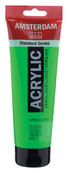 Amsterdam acrylfarbe 250ml 17126720 reflexgrün 672 - Amsterdam-17126720-8712079395063