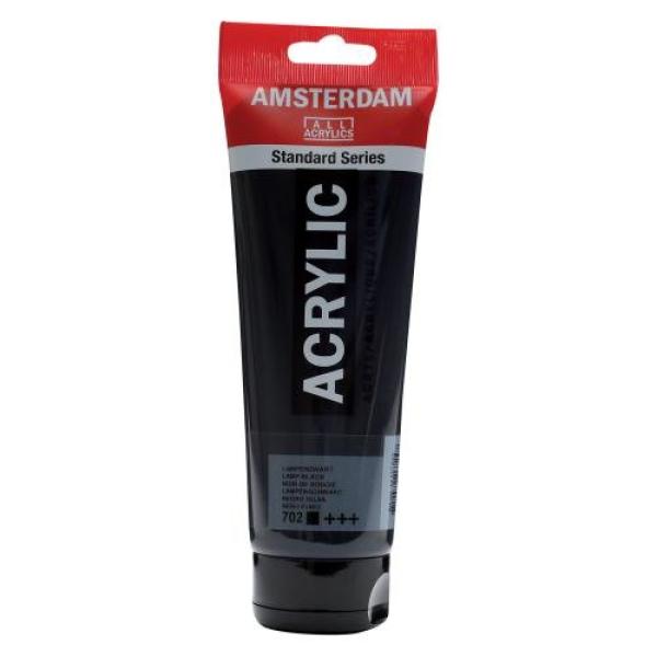 Amsterdam acrylfarbe 250ml 17127020 lampenschwarz 702 - Amsterdam-17127020-8712079267247