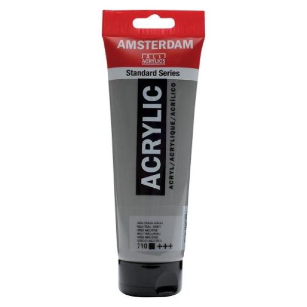 Amsterdam acrylfarbe 250ml 17127100 neutralgrau 710 - Amsterdam-17127100-8712079267254