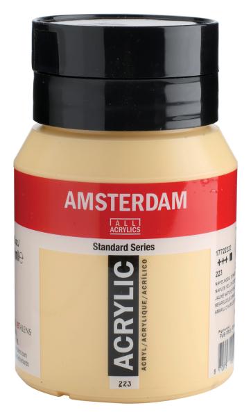 Amsterdam acrylfarbe 500ml 17722232 neapelgelb dunkel 223 - Amsterdam-17722232-8712079159214