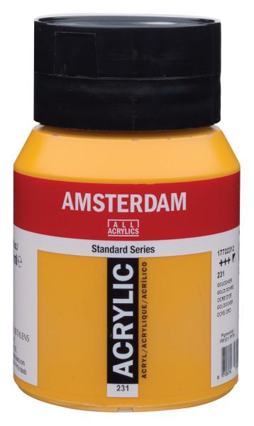 Amsterdam acrylfarbe 500ml 17722312 goldocker 231 - Amsterdam-17722312-8712079394837