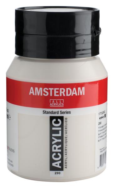 Amsterdam acrylfarbe 500ml 17722902 titanbuff dunkel 290 - Amsterdam-17722902-8712079281571
