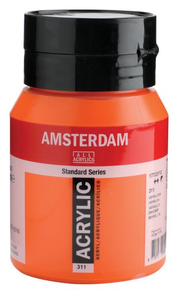 Amsterdam acrylfarbe 500ml 17723112 zinnober 311 - Amsterdam-17723112-8712079281625