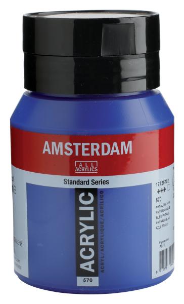 Amsterdam acrylfarbe 500ml 17725702 phthaloblau 570 - Amsterdam-17725702-8712079044299