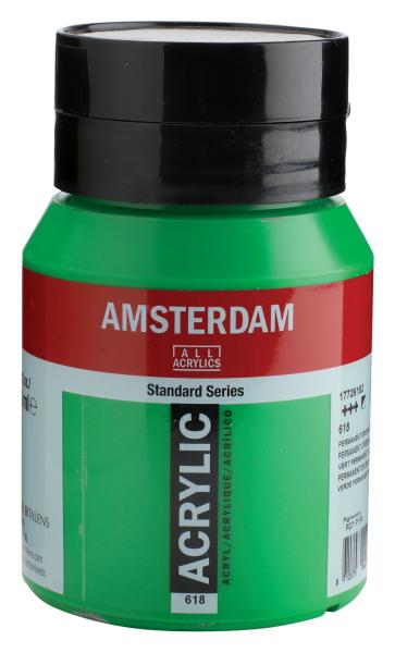 Amsterdam acrylfarbe 500ml 17726182 permanentgrün hell 618 - Amsterdam-17726182-8712079044312