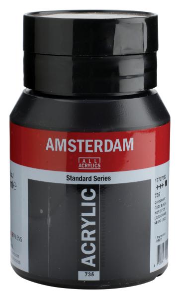 Amsterdam acrylfarbe 500ml 17727352 oxidschwarz 735 - Amsterdam-17727352-8712079044350
