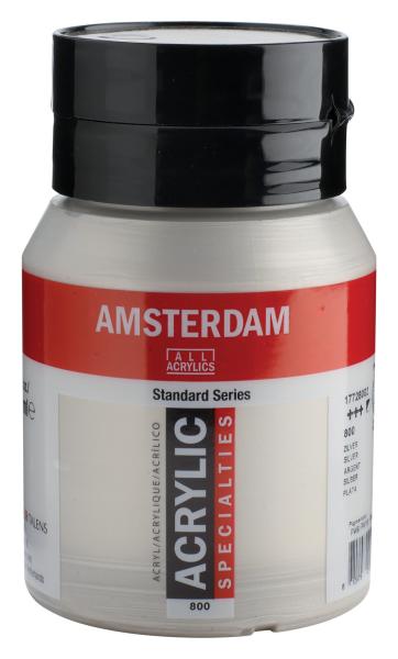 Amsterdam acrylfarbe 500ml 17728002 silber 800 - Amsterdam-17728002-8712079217563