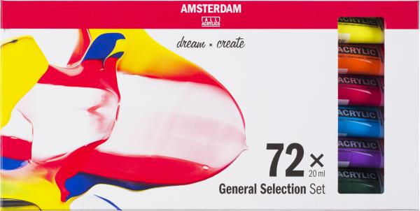 Amsterdam standard series acryl set 17820473 ass. 72x20ml - Amsterdam-17820473-8712079456832
