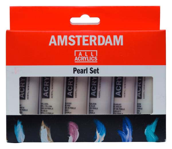 Amsterdam standard series acryl set 17820506 pearl töne 6x20ml - Amsterdam-17820506-8712079398798