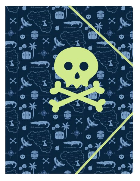Ancor gummibandmappe a4 106541 pirates - Ancor-106541-5604730106541