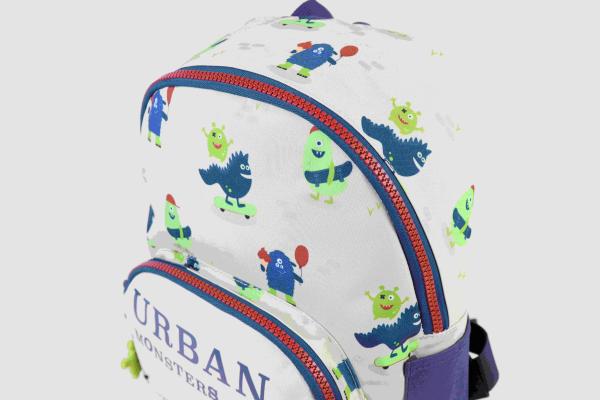 Ancor rucksack 23x30x12cm 116618 b'log play me, monster - Ancor-116618-5604730116618-04.jpg