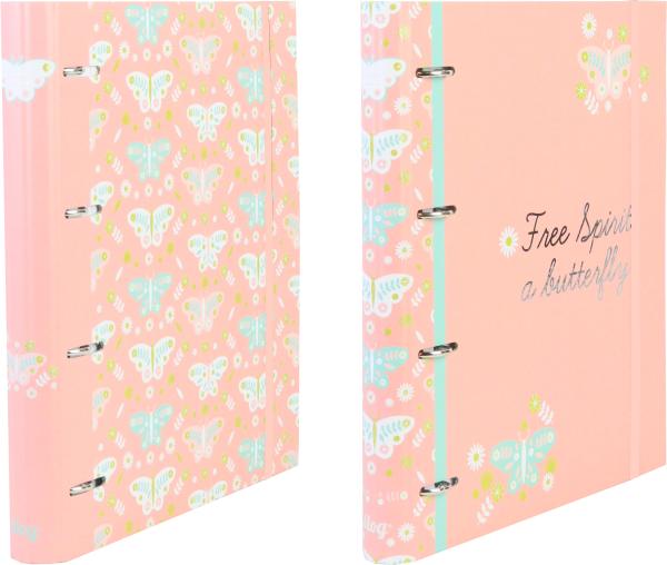 Ancor ringbuch a4 118032 b'log butterflies, liniert - Ancor-118032-5604730118032