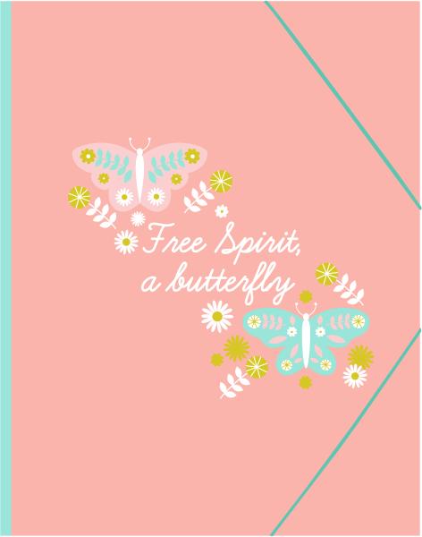 Ancor gummibandmappe a4 118049 b'log butterflies - Ancor-118049-5604730118049