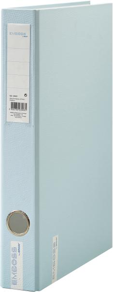 Ancor ringbuch emboss 4cm 84832 blau 2-ring a4 - Ancor-84832-5604730084832