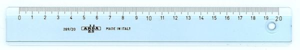 Arda massstab uni 20cm 28920ss transparent - Arda-28920ss-8003438289209
