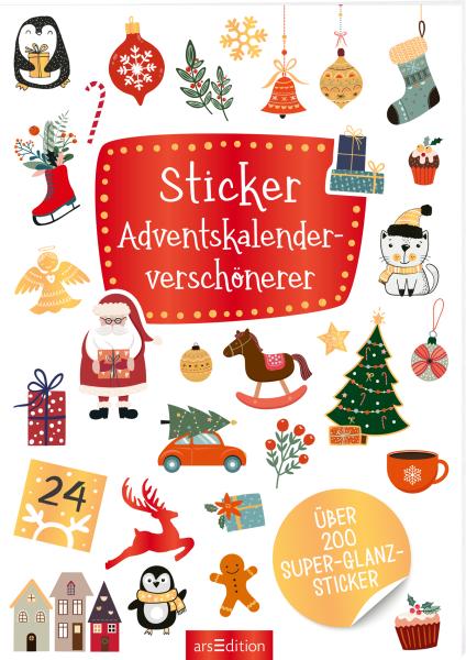 Ars edition adventskalender 21x14.8cm 13392 sticker - Ars-edition-13392-4014489133926