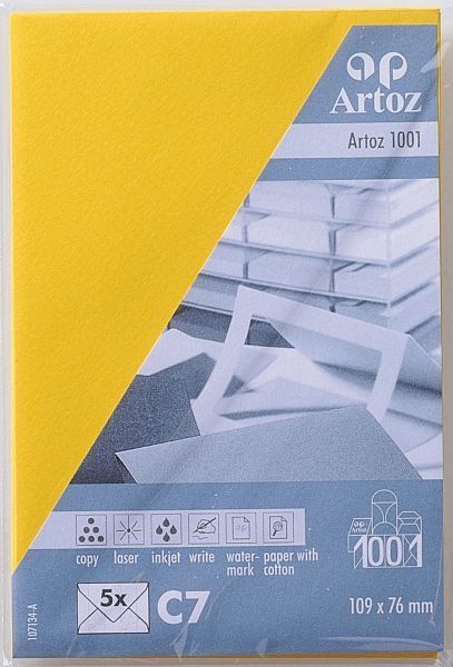 Artoz couverts 1001 c7 107134182 100g, sonnengelb 5 stück - Artoz-107134182-7612450244526