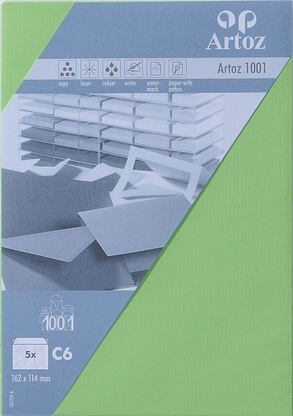Artoz couverts 1001 c6 107324183 100g, birkengruen 5 stück - Artoz-107324183-7612450248623