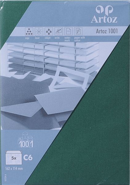Artoz couverts 1001 c6 107324183 100g, racing green 5 stück - Artoz-107324183-7612450290578