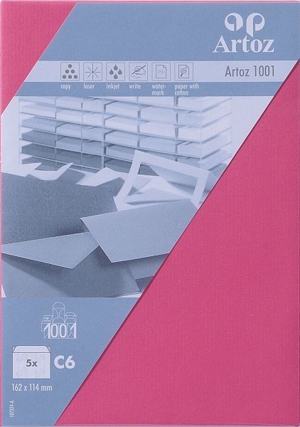 Artoz couverts 1001 c6 107324184 100g, fuchsia 5 stück - Artoz-107324184-7612450704907