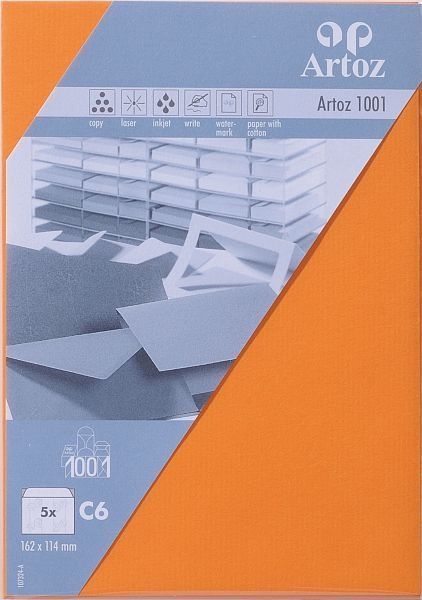 Artoz couverts 1001 c6 107324185 100g, orange 5 stück - Artoz-107324185-7612450980073