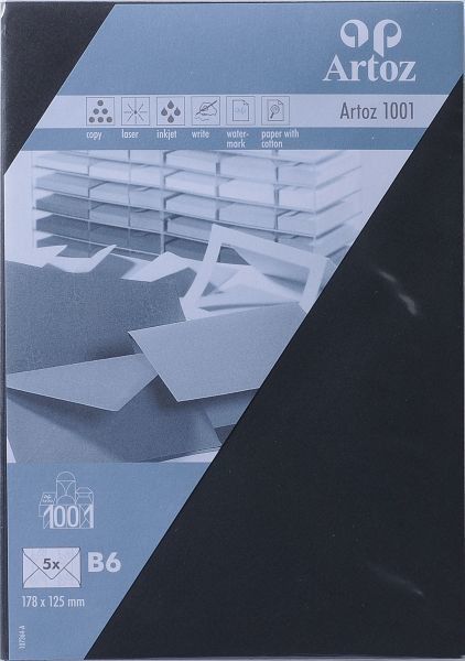 Artoz couverts 1001 b6 107364182 100g, schwarz 5 stück - Artoz-107364182-7612450249170