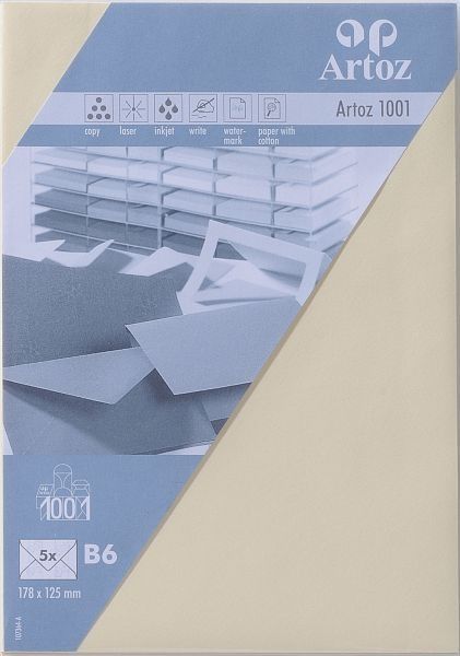 Artoz couverts 1001 b6 107364182 100gm2, chamois 5 stück - Artoz-107364182-7612450249187