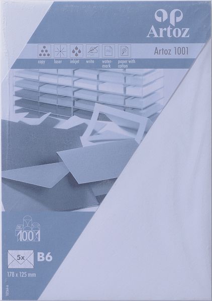 Artoz couverts 1001 b6 107364182 100g, blütenweiss 5 stück - Artoz-107364182-7612450748116