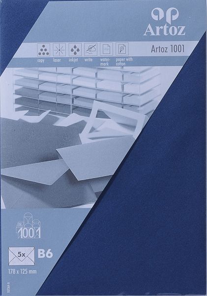 Artoz couverts 1001 b6 107364184 100g, classic blau 5 stück - Artoz-107364184-7612450249316