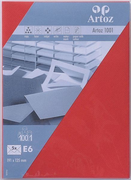 Artoz couverts 1001 e6 107374185 100g, rot 5 stück - Artoz-107374185-7612450247213