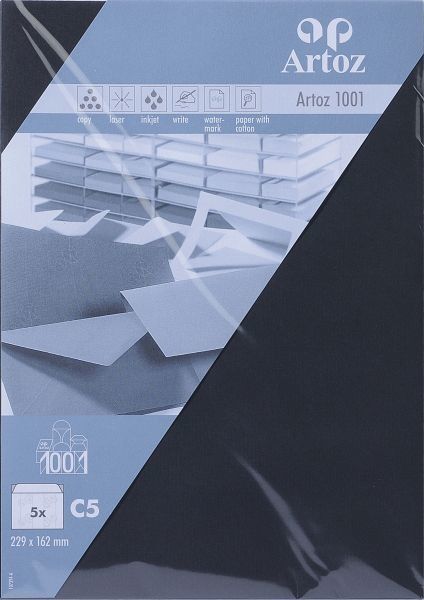 Artoz couverts 1001 c5 107394182 100g, schwarz 5 stück - Artoz-107394182-7612450250145