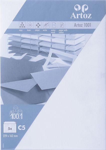 Artoz couverts 1001 c5 107394182 100g, blütenweiss 5 stück - Artoz-107394182-7612450748178